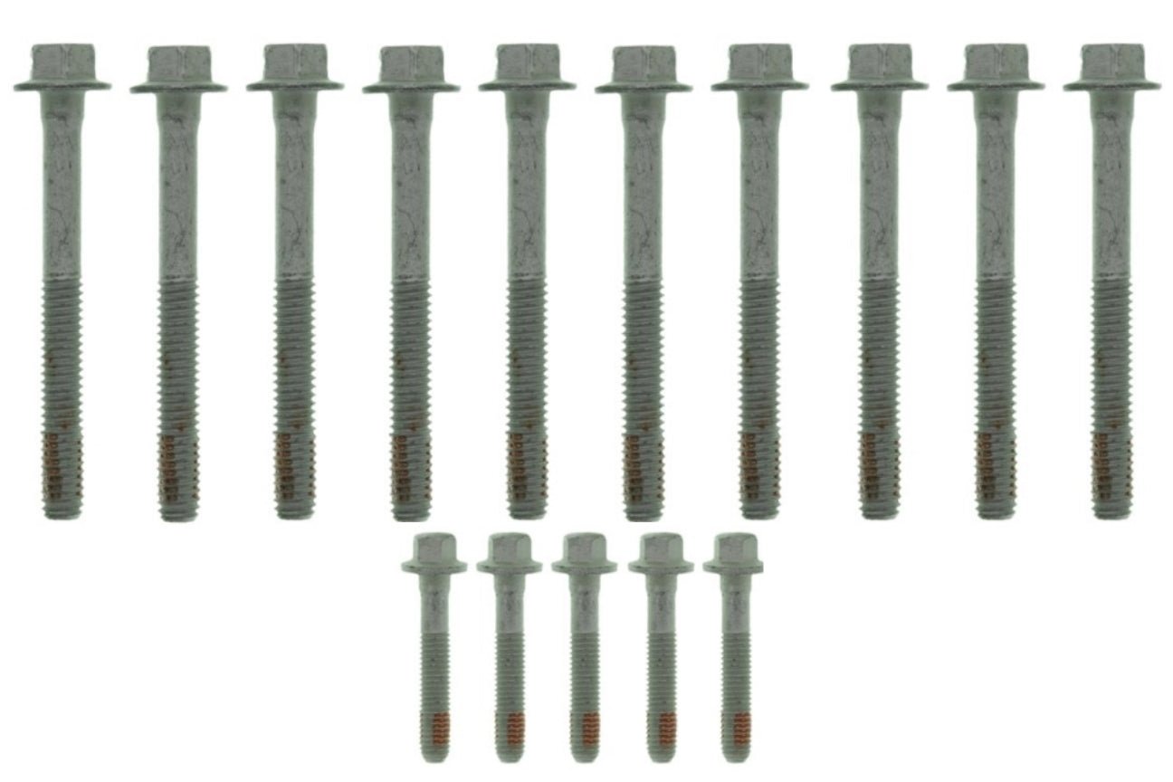 1 Head Set - Fel - Pro LS Head Bolt Kit Equal Length OEM Gen IV 4 4.8L 5.3L 6.0L - ICT Billet 551868 - ST0CK