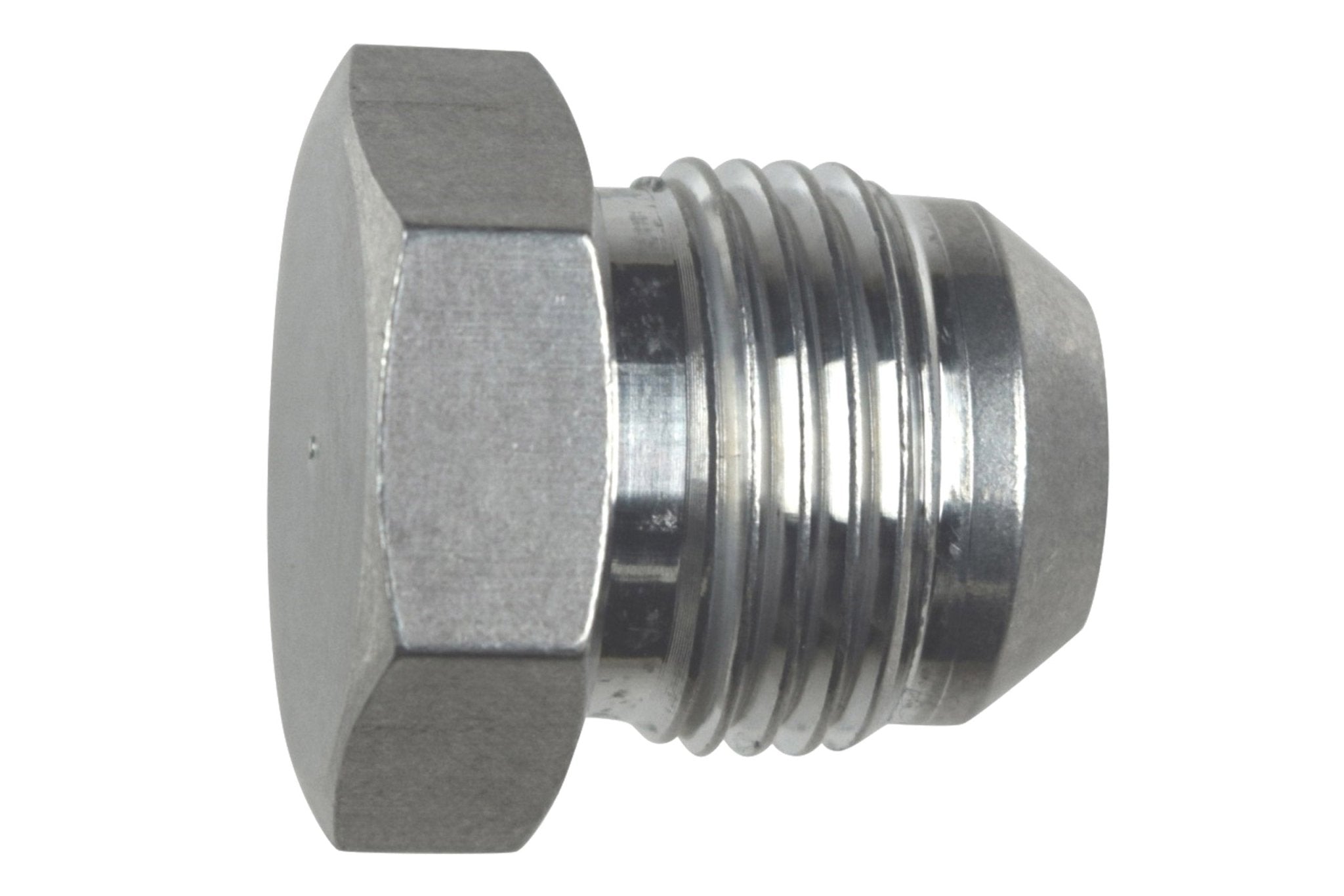  - 10AN Flare Plug Male Nut 10 AN Block Off Cap Fitting Bare - ICT Billet AN806 - 10A