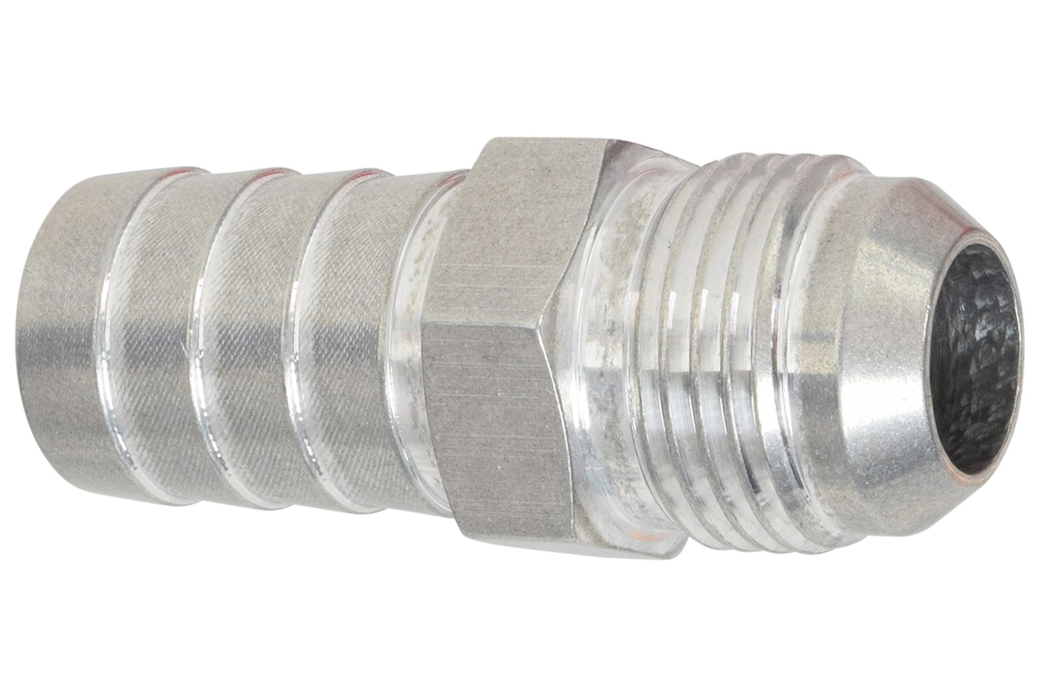  - 10AN Flare to 3/4" (.75) Hose Barb Adapter Fitting Aluminum Flare - ICT Billet F10AN750BA - A