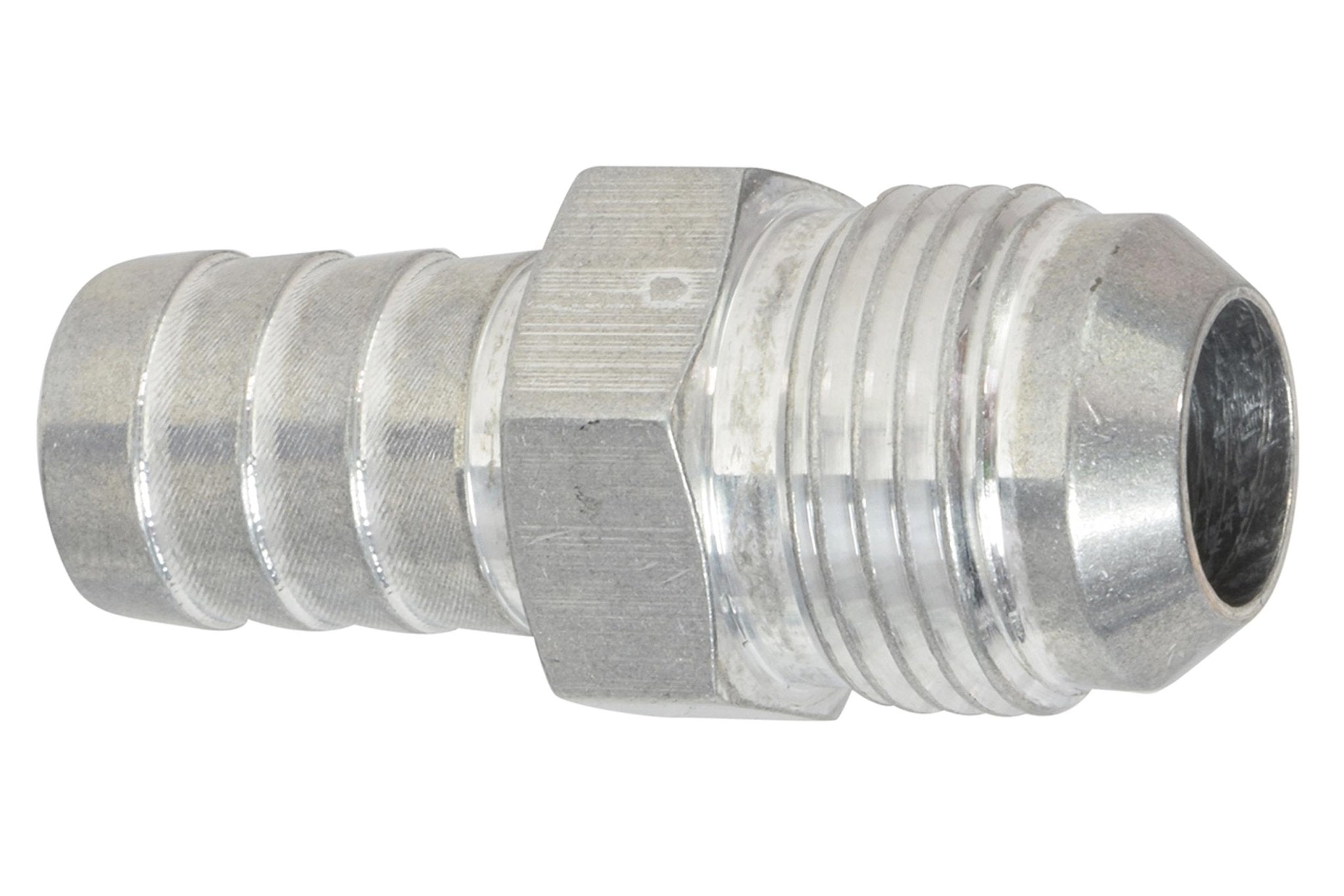  - 10AN Flare to 5/8" (.625) Hose Barb Adapter Fitting Aluminum Flare - ICT Billet F10AN625BA - A