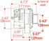 120 Amp PowerMaster Alternator for LS/LT - ICT Billet PWM - 8206