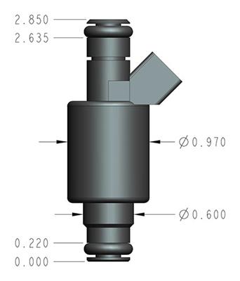 160Lb / 1,680cc Holley Fuel Injectors - Set of 8 - ICT Billet HLY - 522 - 168