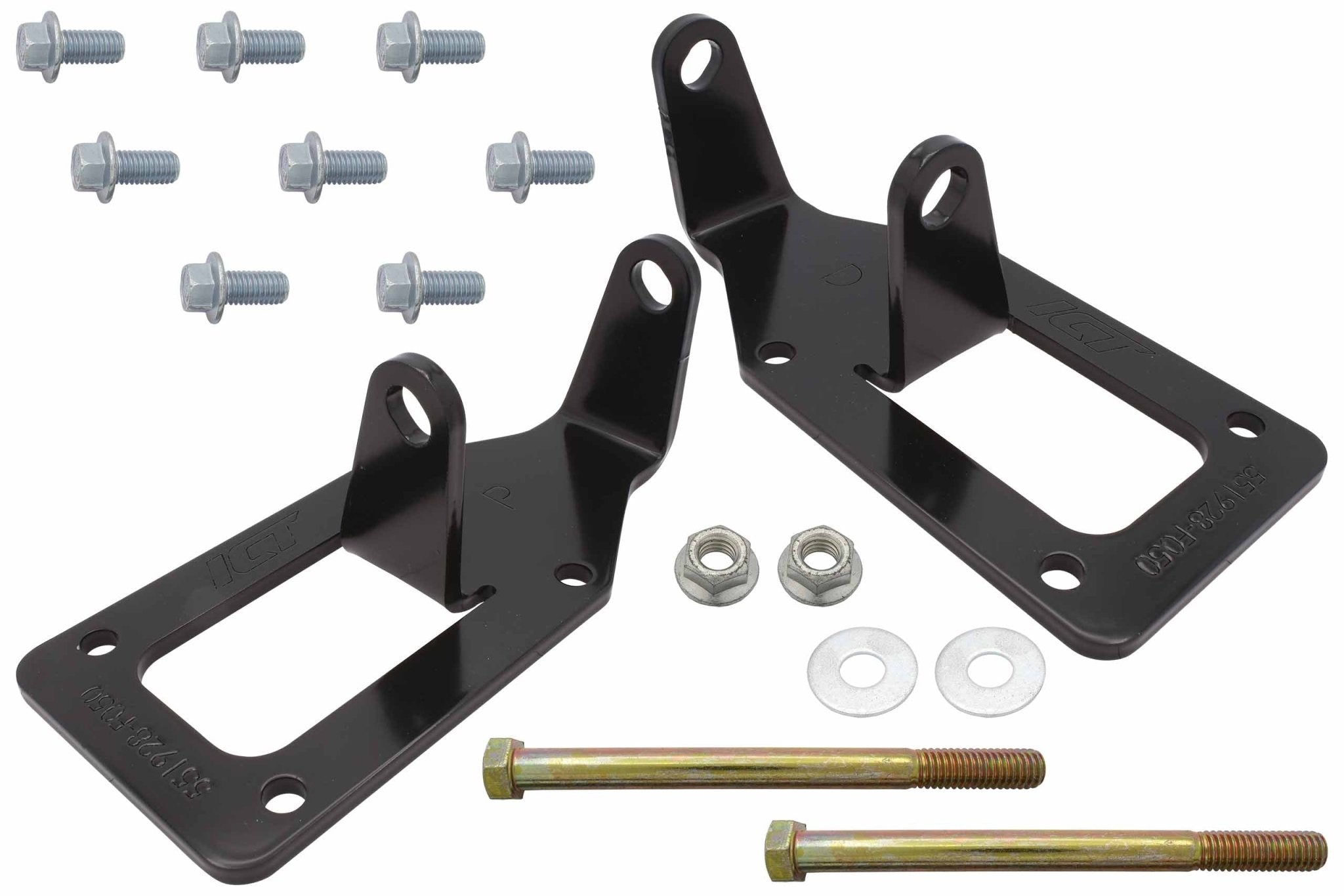 1975 - 1987 SBC Vehicle to LS Swap Engine Mount Adapter Kit - Engine 1/2" Forward - ICT Billet 551928 - F050