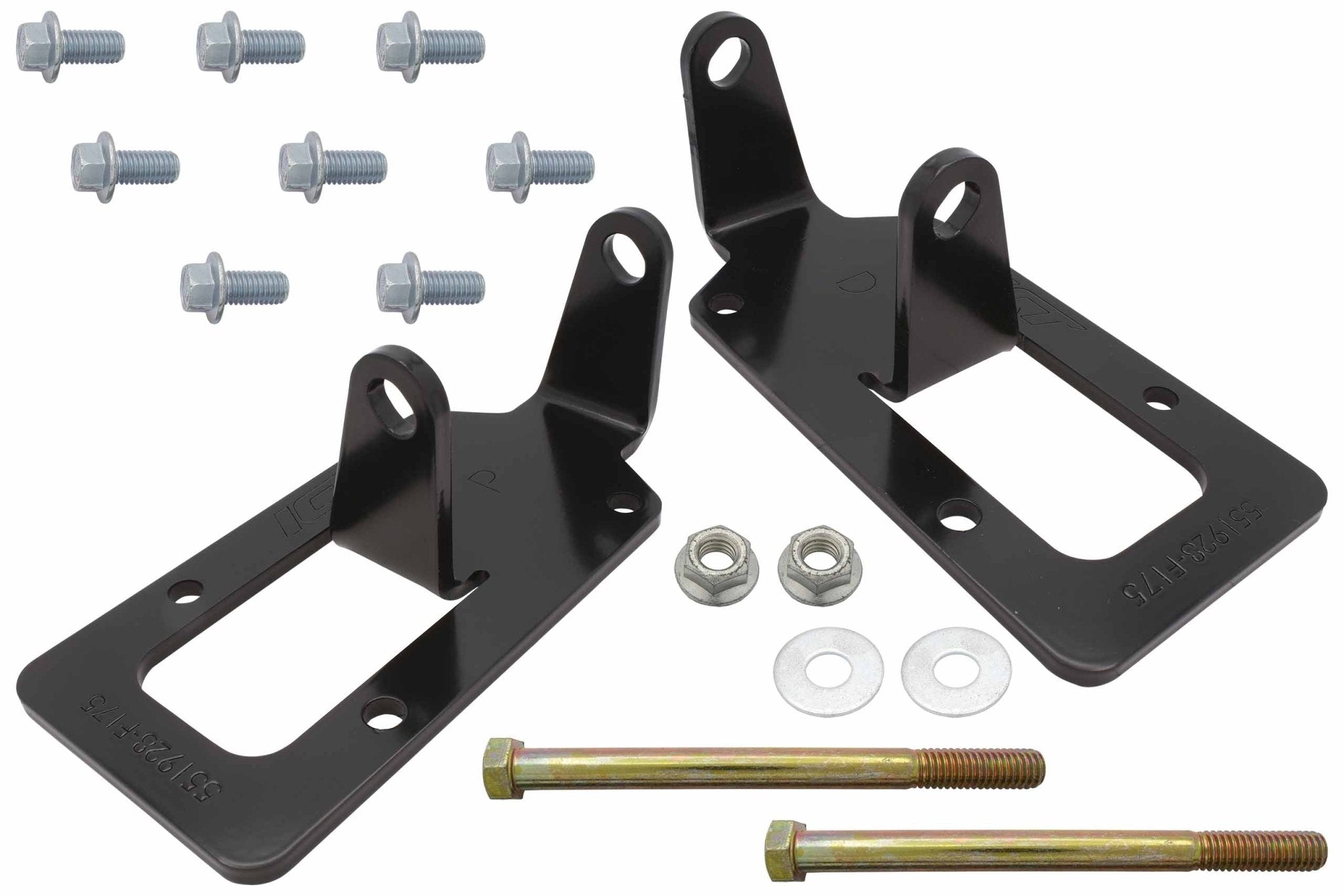 1975 - 1987 SBC Vehicle to LS Swap Engine Mount Adapter Kit - Engine 1.75" Forward - ICT Billet 551928 - F175