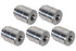 5pc Aluminum 1/4" - 20 Weld On Bung Female Nut Threaded Insert Weldable Inch 1/4" - ICT Billet F250 - 20BUNG - 5