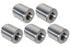 5pc Aluminum M10 - 1.5mm Weld On Bung Female Nut Threaded Insert Metric 10mm - ICT Billet FM1015BUNG - 5