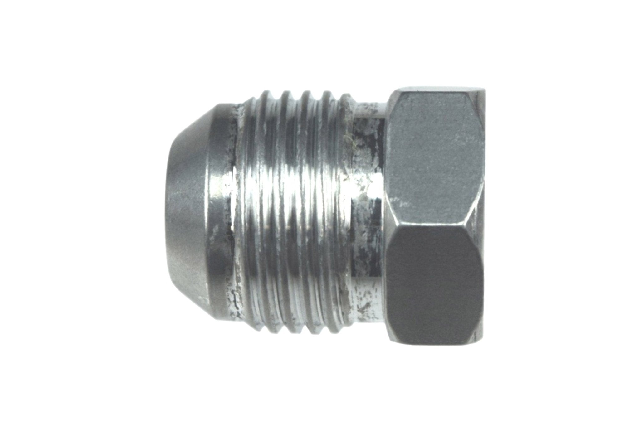  - 6AN Flare Plug Male Nut 6 AN Block Off Cap Fitting Aluminum - ICT Billet AN806 - 06A