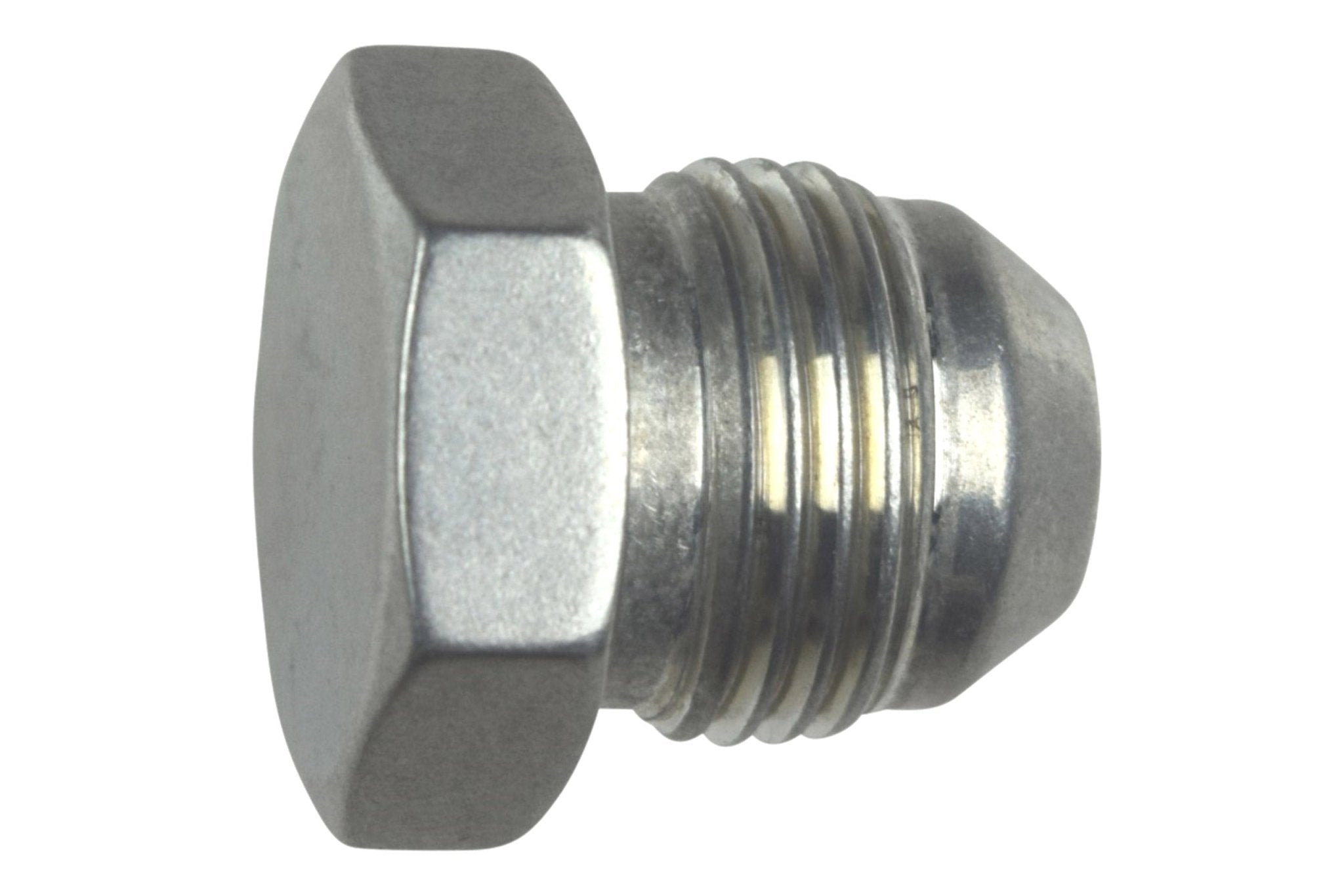  - 8AN Flare Plug Male Nut 8 AN Block Off Cap Fitting Bare - ICT Billet AN806 - 08A