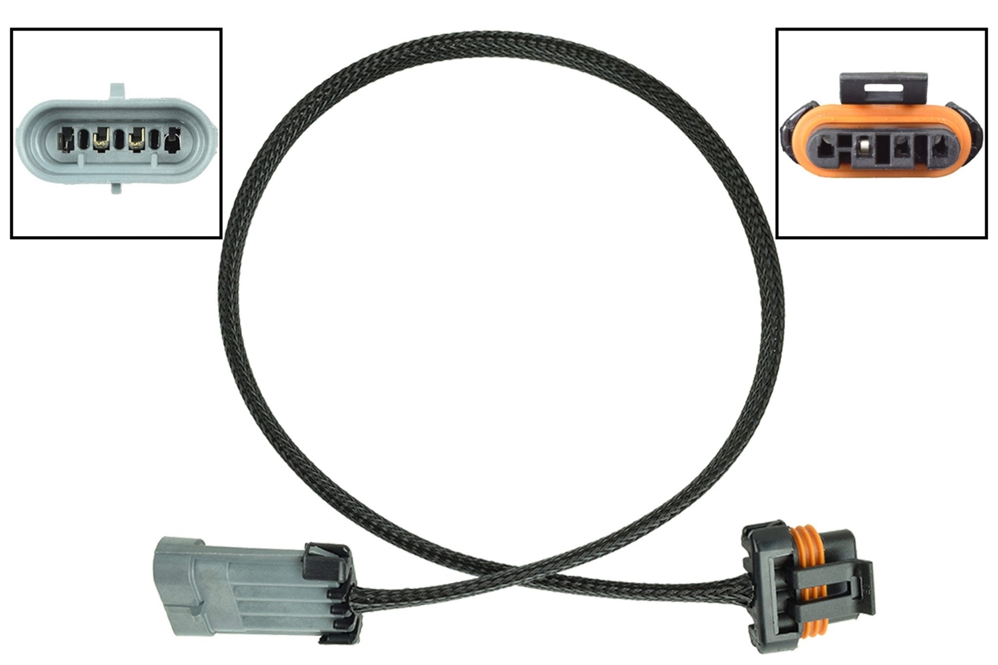 Alternator Wire Harness Extension 36" Early LS (4 Pin Connector) Relocation - ICT Billet WEALT30 - 36