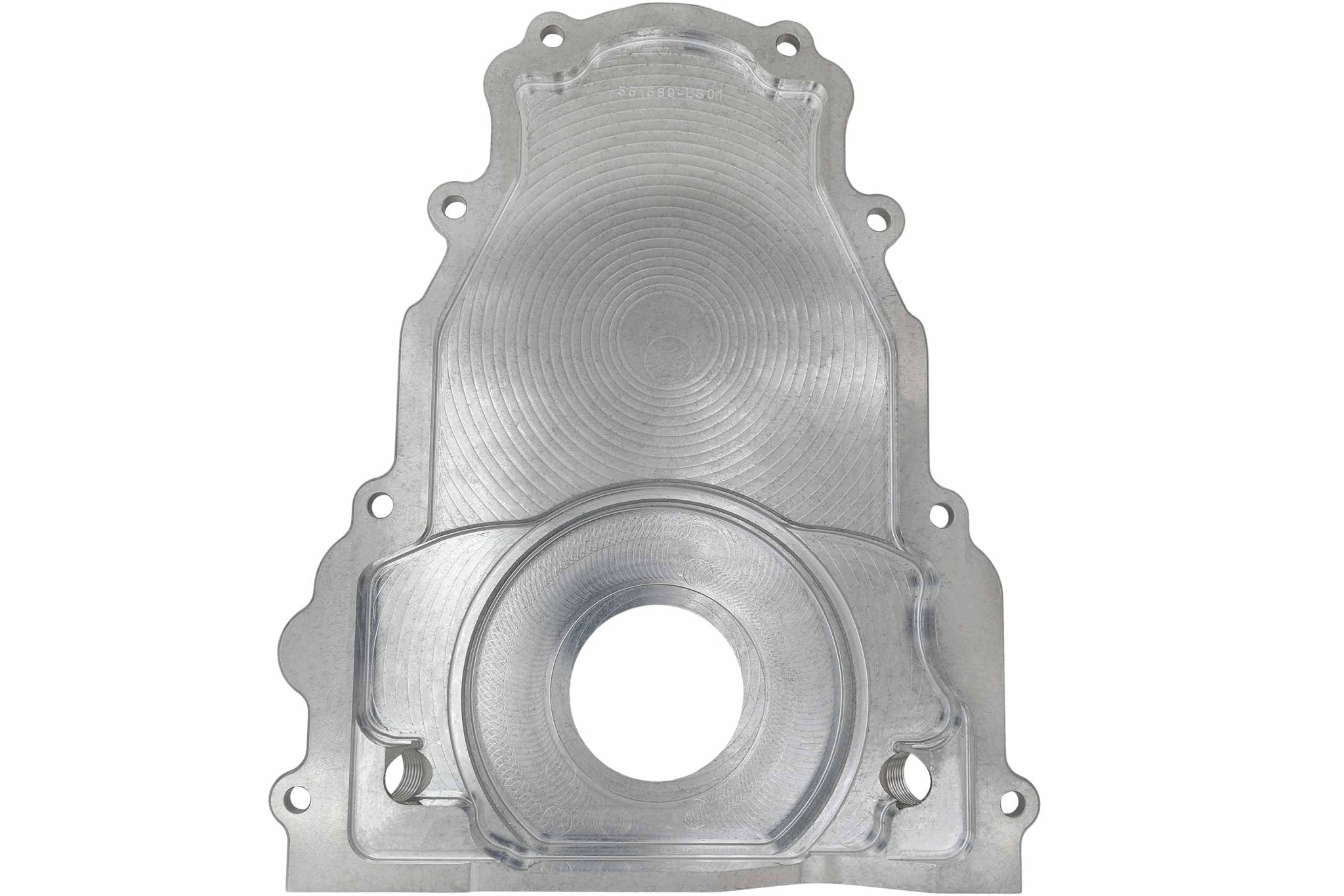 Billet Gen 3 Turbo Oil Drain - Timing Chain Cover - 10AN ORB - ICT Billet 551589 - LS01