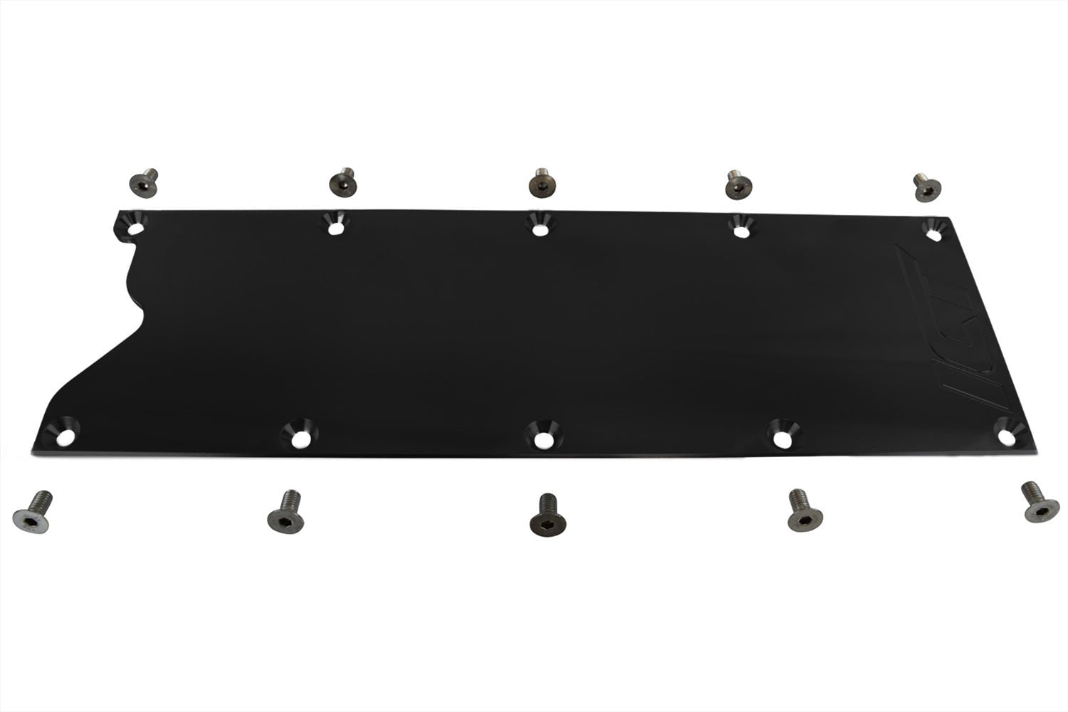 Black Powdercoated LS Gen 3 Billet Valley Pan Cover Plate (Knock Sensor Delete) LS1 - ICT Billet 551629B