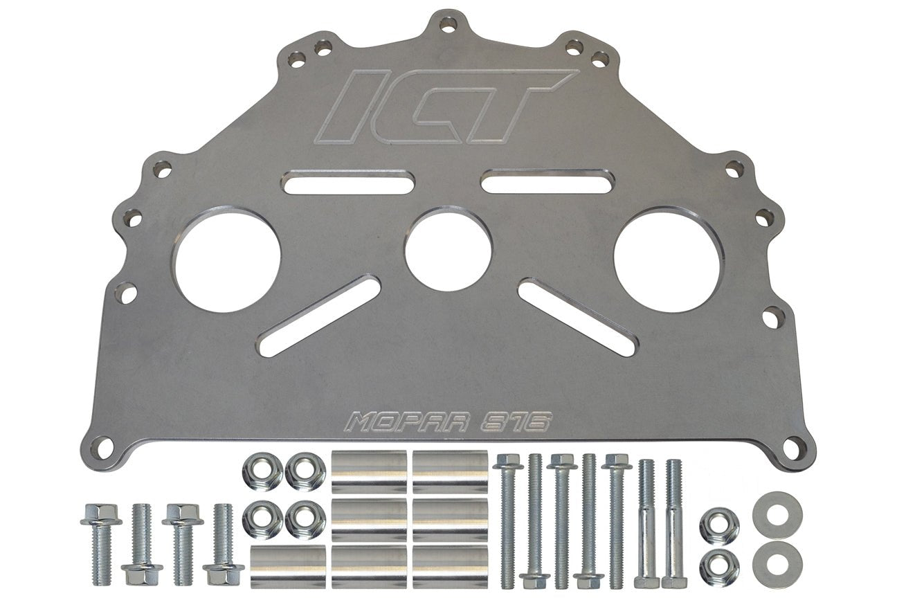 Engine Safe - Stand Adapter Plate Mopar LA B RB Hemi Heavy Duty Saver - ICT Billet 551876