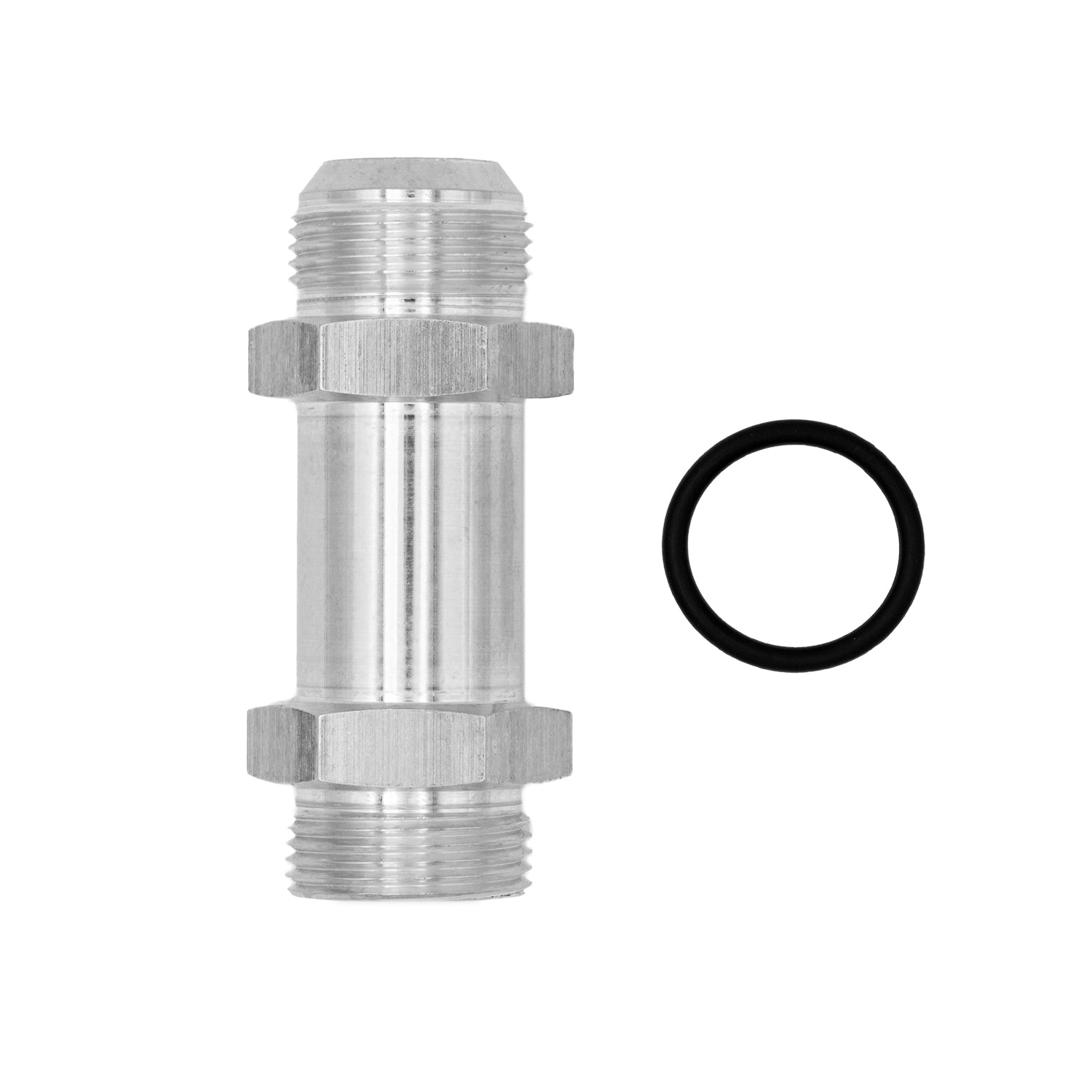 Extended length - 16AN flare to - 16AN Oring ORB Male Adapter Fitting - ICT Billet AN920 - 16 - 16XL