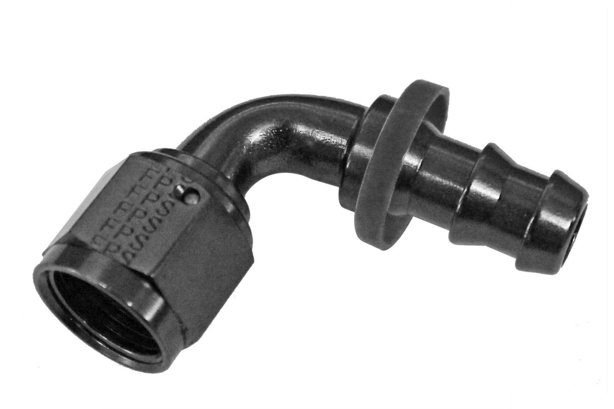 Fragola - 6AN, 90 Degree, Push Lok Hose End - Black - ICT Billet FRA - 209006 - BL