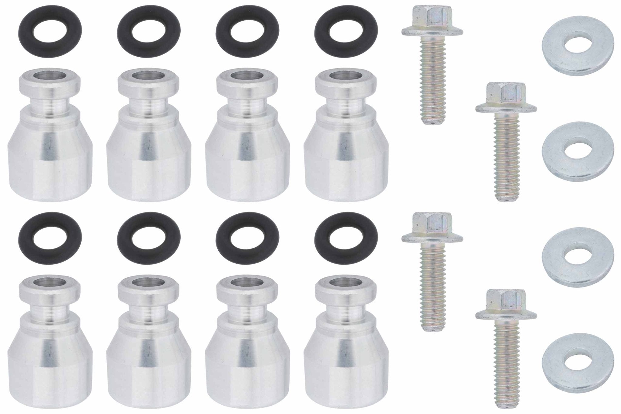 Fuel Injector Spacer Set of 8 LS1 Intake to LS2 or Flex Fuel Injector Adapter - ICT Billet 551287 - LS - 047