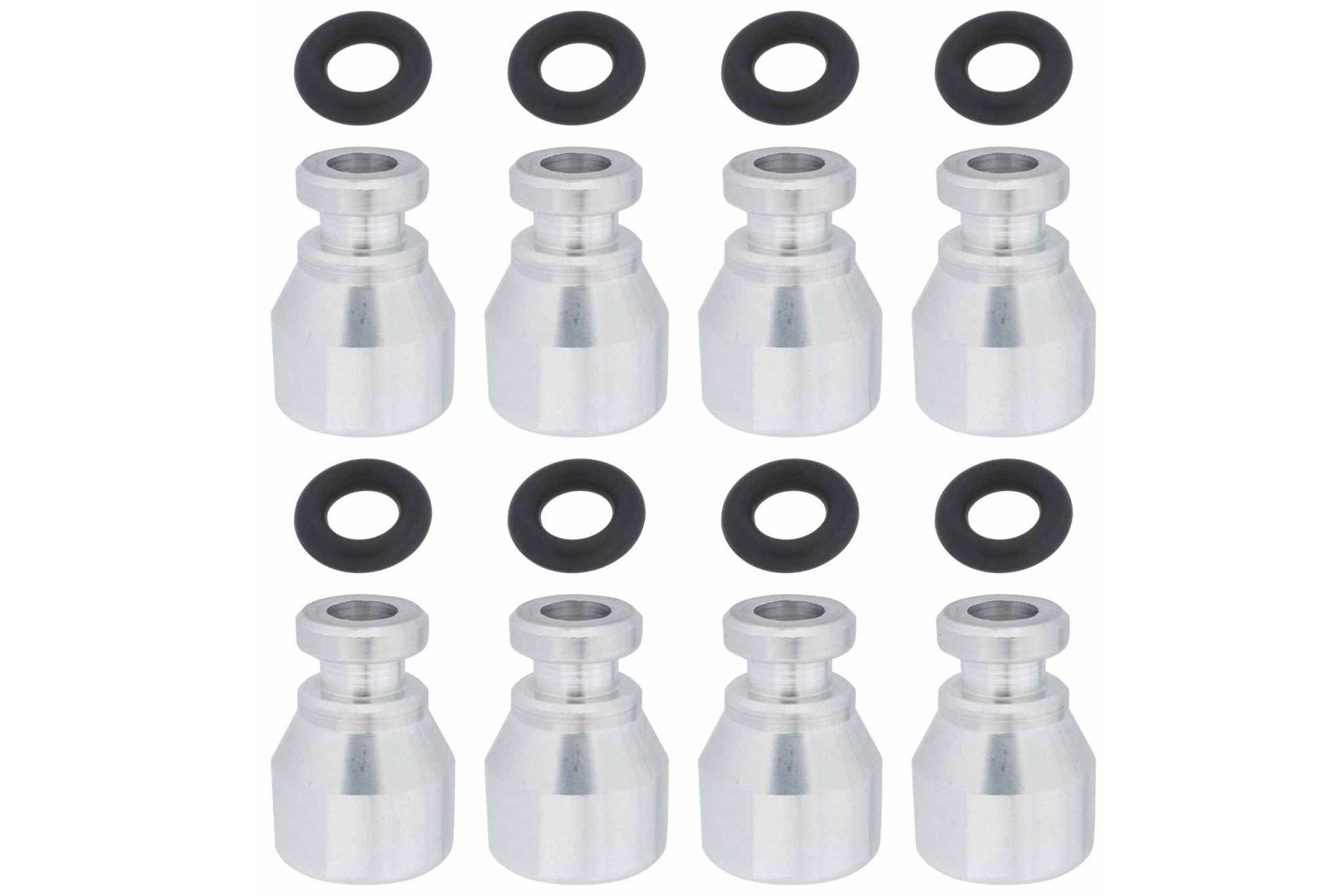 Fuel Injector Spacer Set of 8 LS2 or E85 Truck Intake Manifold to LS3 Injector Adapter - ICT Billet 551287 - LS - 058