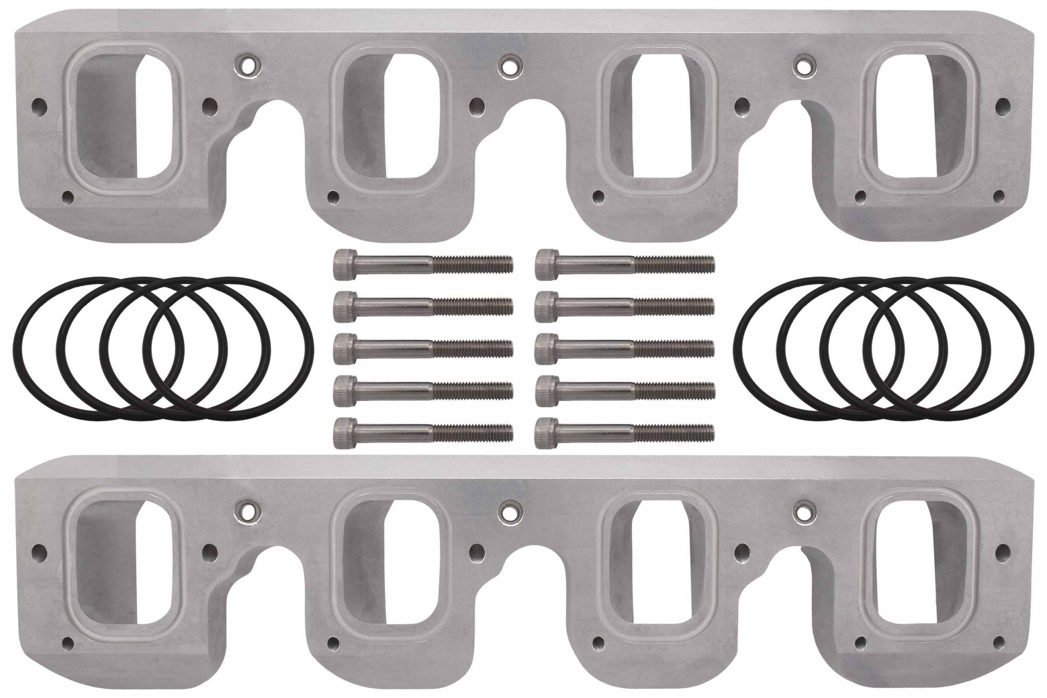 Gen V LT Cylinder Head to LS Gen III Car / Truck Cathedral Intake Adapter LS1 - ICT Billet 551347 - LT - LS1