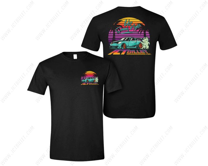 Camiseta de Drift Car con noches de verano calurosas