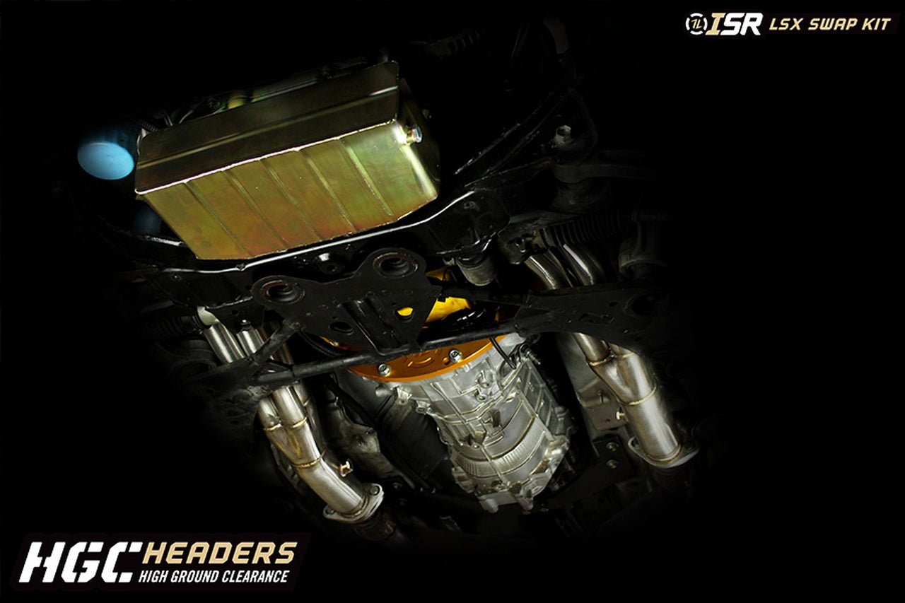 ISR Performance HGC LS Swap Header for Nissan 350Z Z33 03 - 08 - 1 3/4" - ICT Billet ISR - SSHD - 350LS