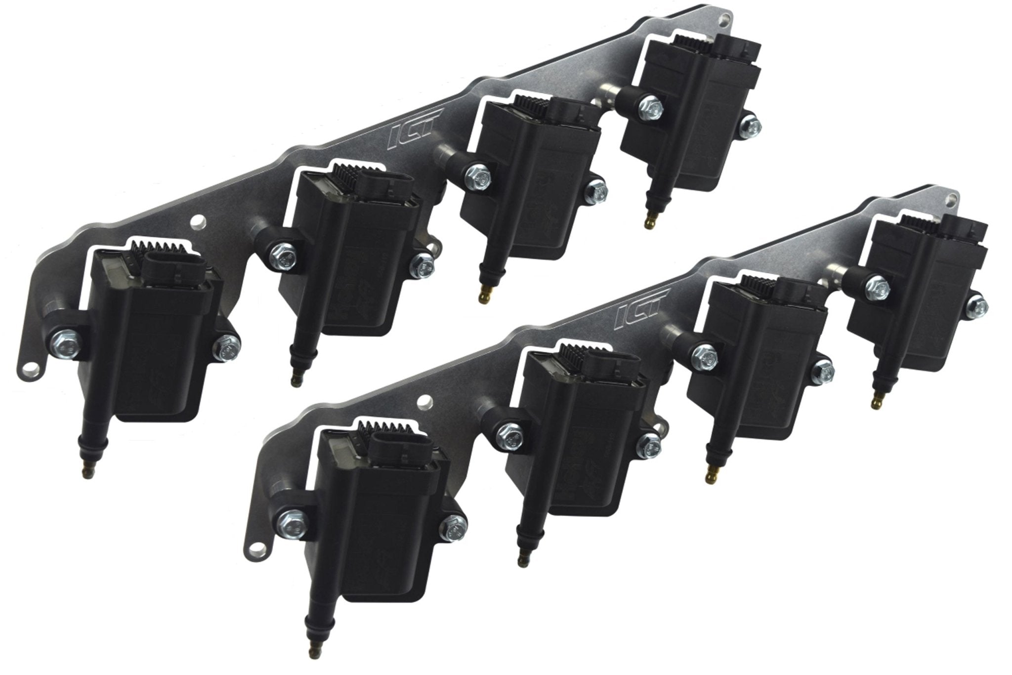 LS Billet Coil Brackets Compatible with Holley EFI Coil Packs LS1 - ICT Billet 551575