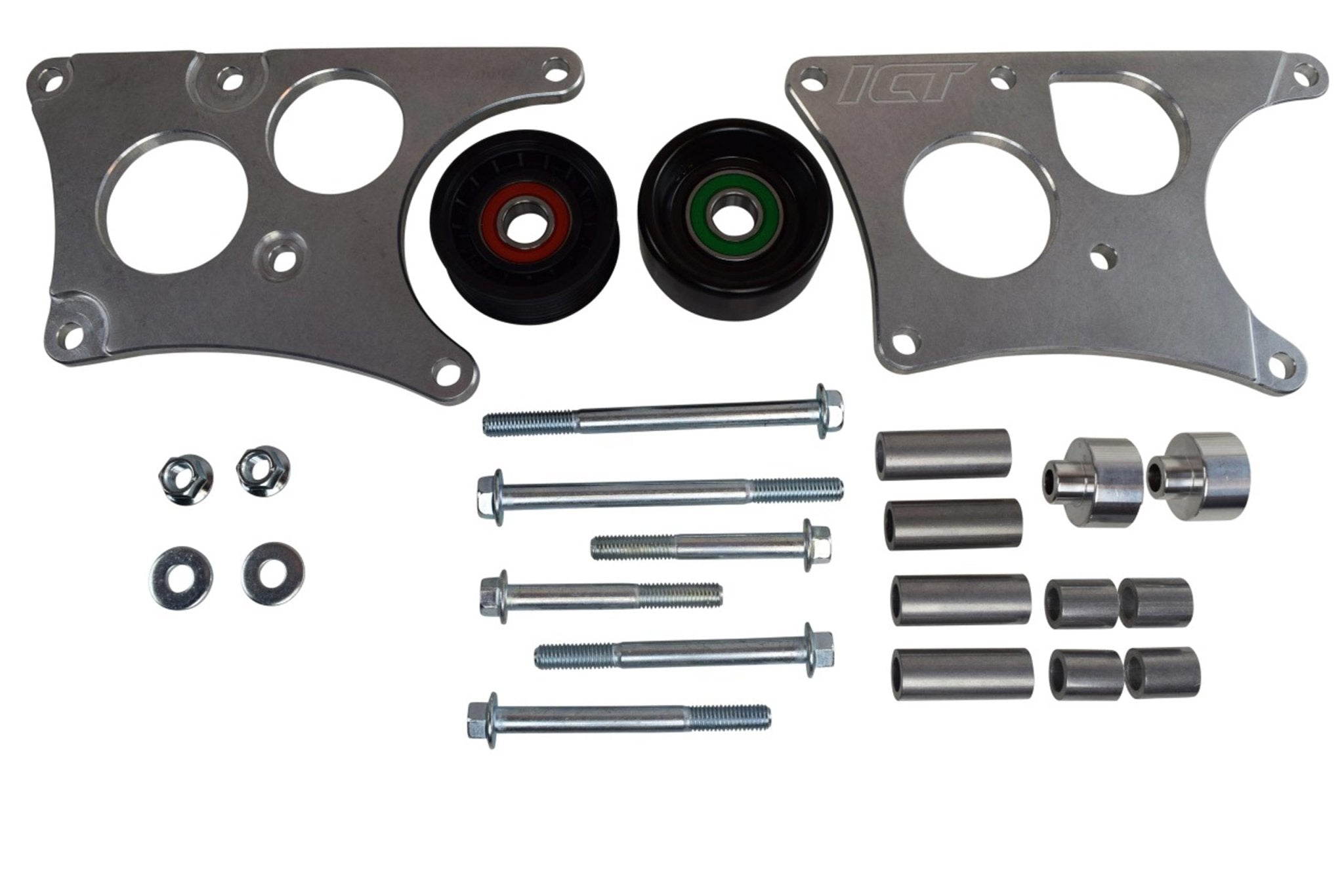 LS Camaro Heavy Duty Billet Alternator Bracket Kit LSX LS1 5.7L Top Driver Head Mount - ICT Billet 551566 - 2