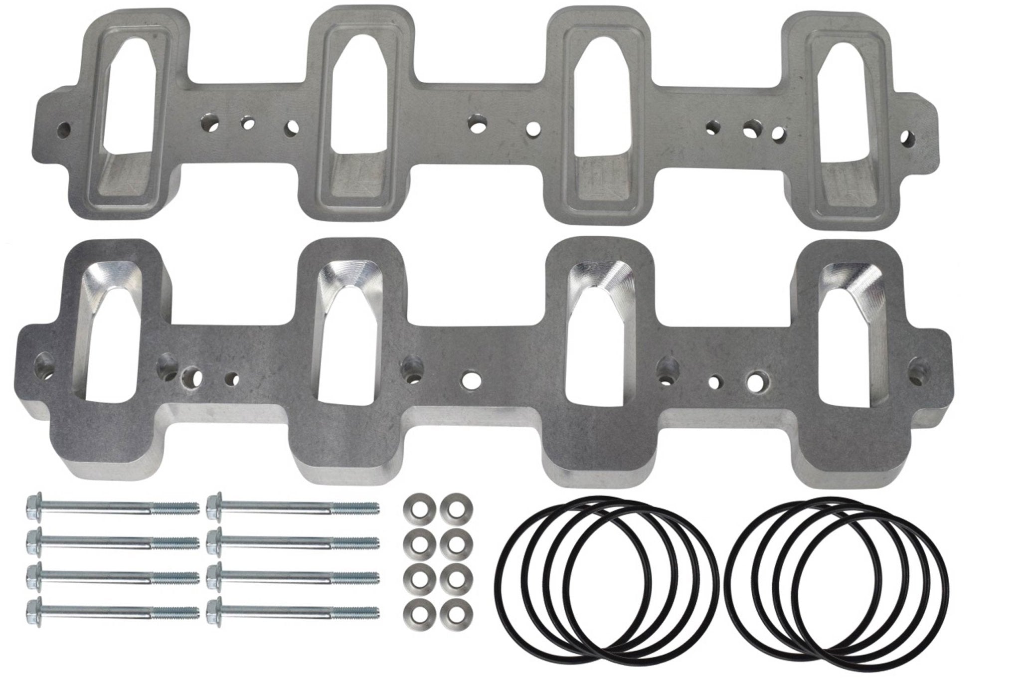 LS Cathedral Port Cylinder Head to Rectangle Port Intake Manifold Adapters - ICT Billet 551316