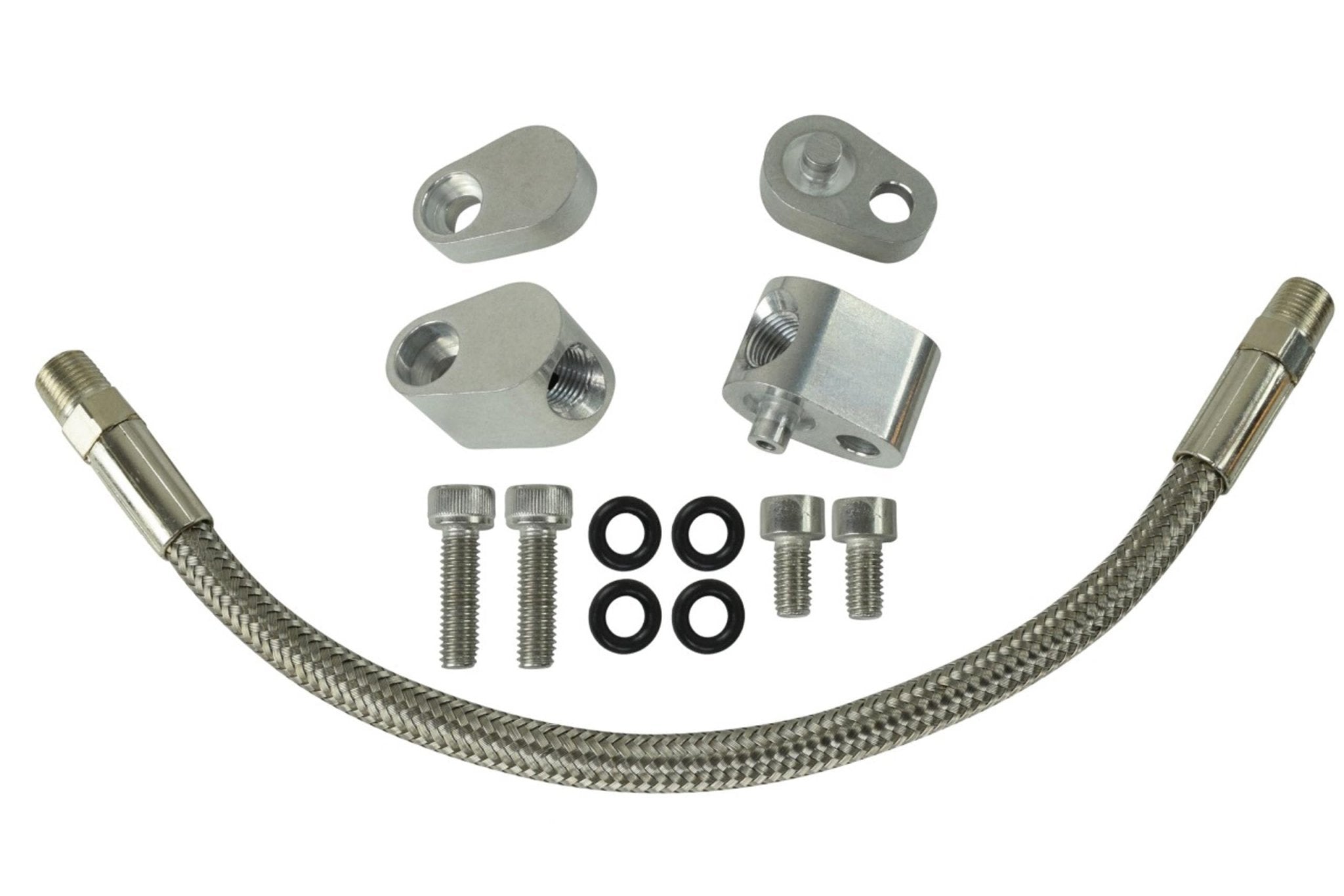 LS Coolant / Steam Port Crossover Hose Kit (LS1 Throttle Body Bypass) - ICT Billet 551692