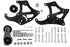 LS Corvette - Black Sanden 508 A/C Air Conditioner Compressor Bracket Kit LS AC GTO - ICT Billet 551474 - 1B