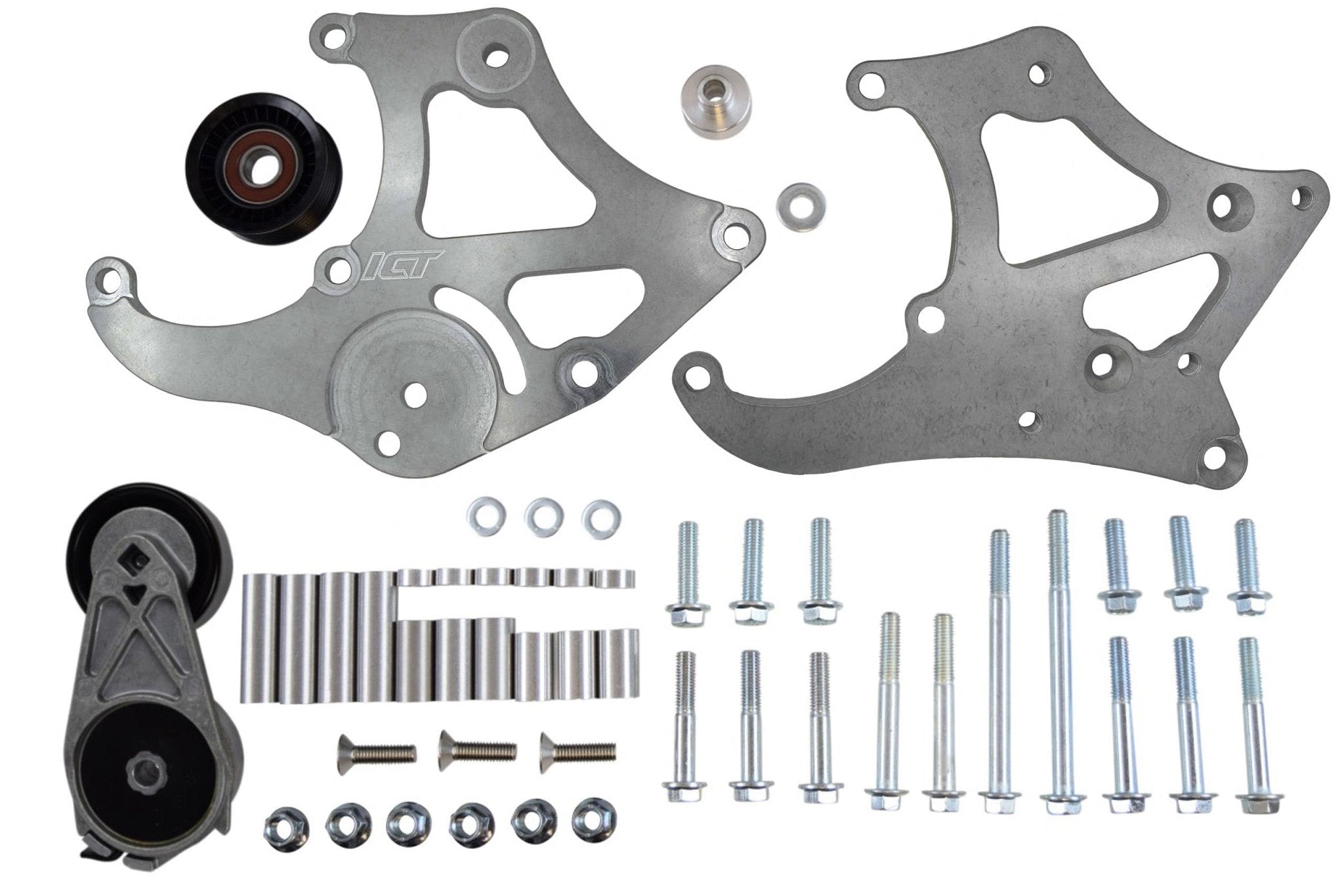 LS Corvette - Sanden 508 A/C Air Conditioner Compressor Bracket Kit LS AC GTO - ICT Billet 551474 - 1