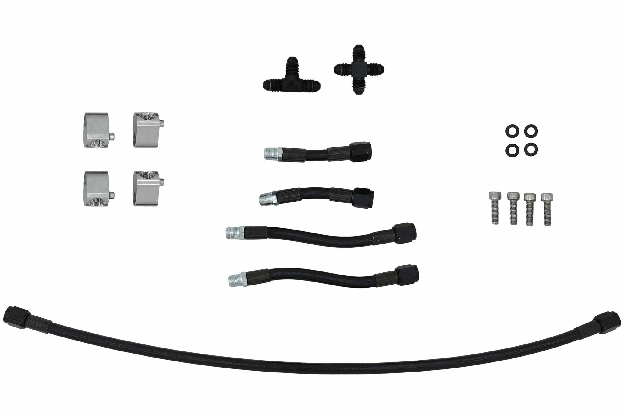 LS Cylinder Head Coolant Steam 4 Port Crossover Hose Kit - ICT Billet 551837 - LS01