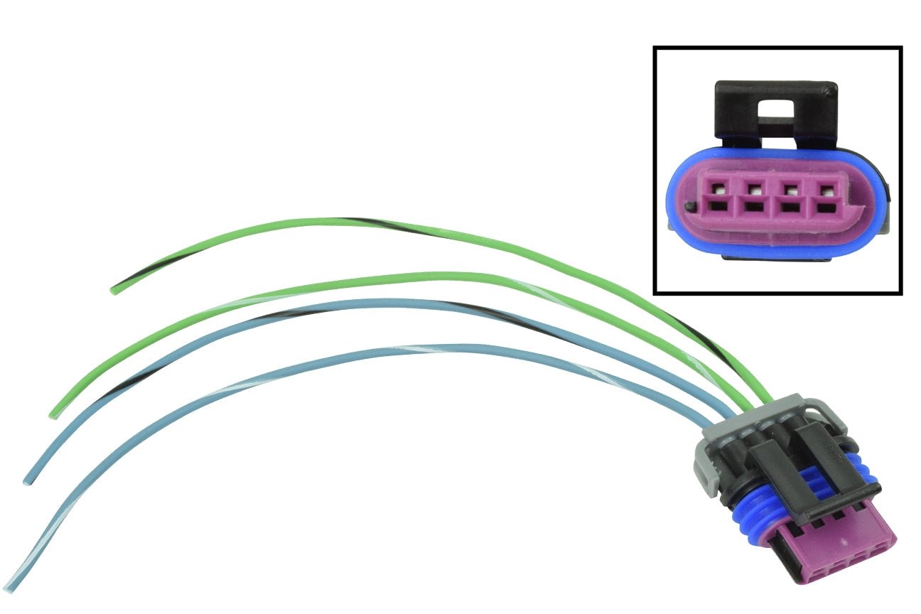 LS IAC 4 - Wire Pigtail - Idle Air Control Valve Connector Harness - LS1 LSX Plug - ICT Billet WPIAC30