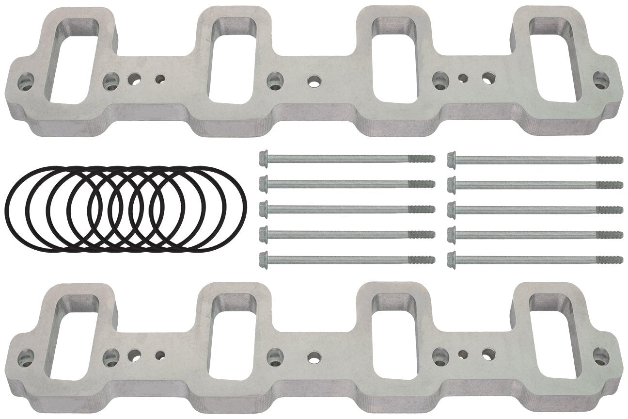 LS Intake Manifold Spacer for Rectangle Port Cylinder Head LS3 L92 L99 LS9 LSA - ICT Billet 551960