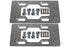 LS Mounting Base Plates (for Remote Coil Brackets on Engine Block) LS1 LS3 LSX - ICT Billet 551848