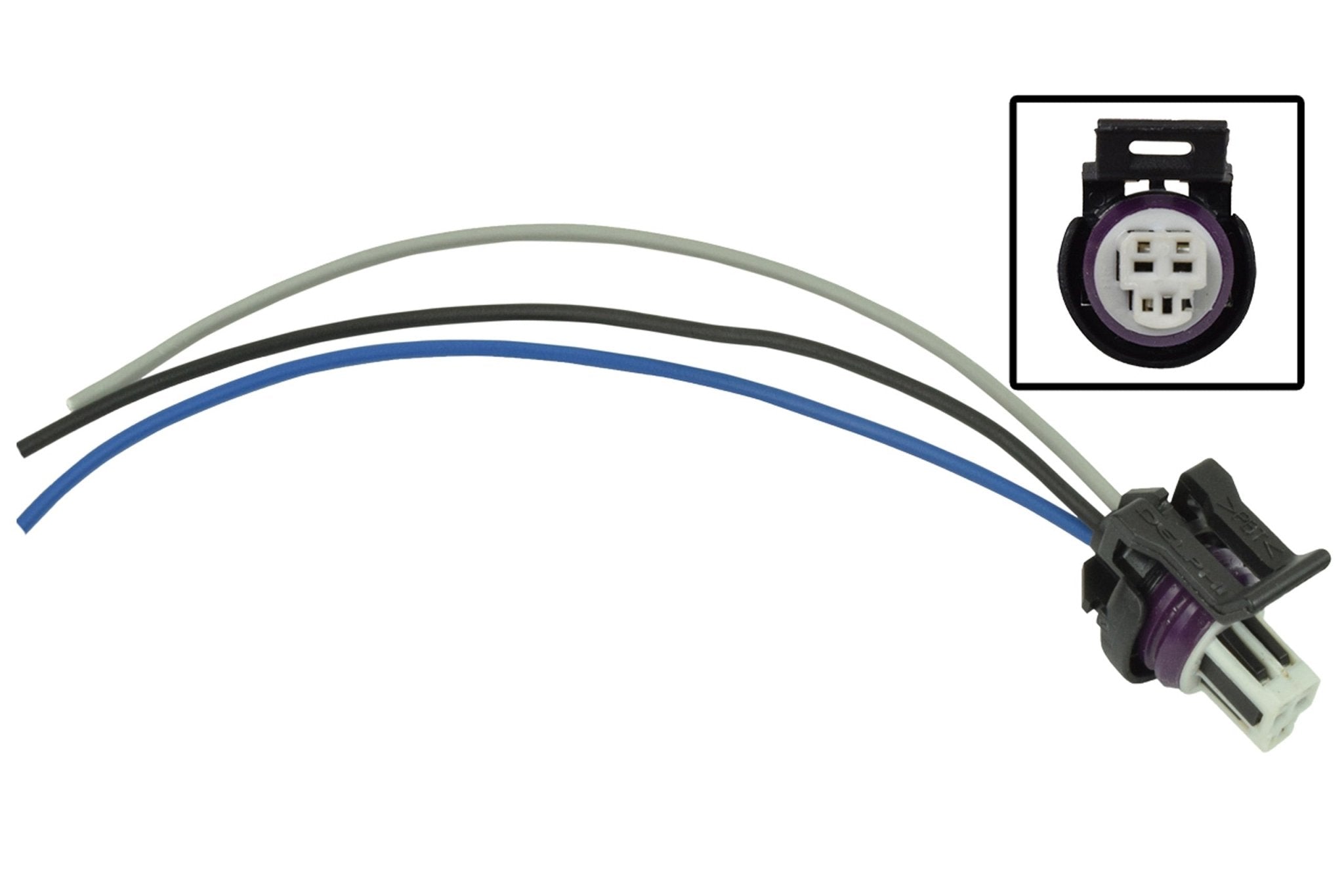 LS TPS 3 - Wire Pigtail - Throttle Position Sensor Connector - LS1 LSX Plug - ICT Billet WPTPS30