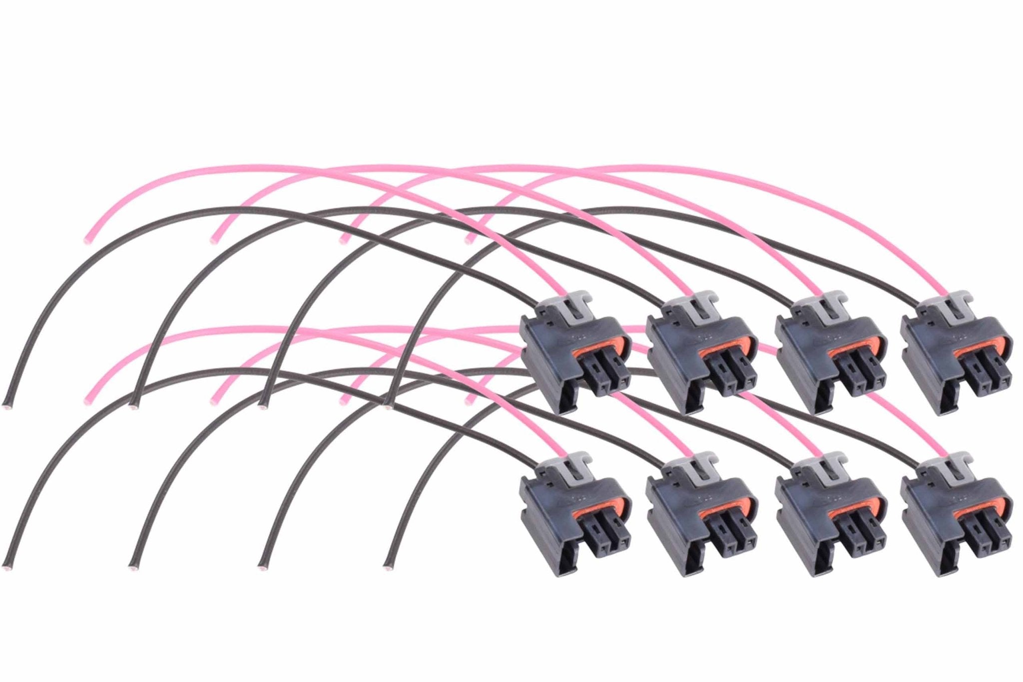 LS Truck Fuel Injector Wire Connector Pigtail Plug Mini Delphi Multec 2 (8 pack) - ICT Billet WPINJ31X8