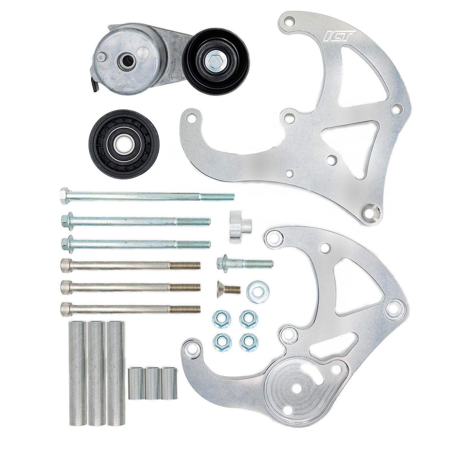 LS Truck R4 A/C Air Conditioner Compressor Bracket Kit SUV LSX AC (LS3 Camaro) - ICT Billet 551585X - 3