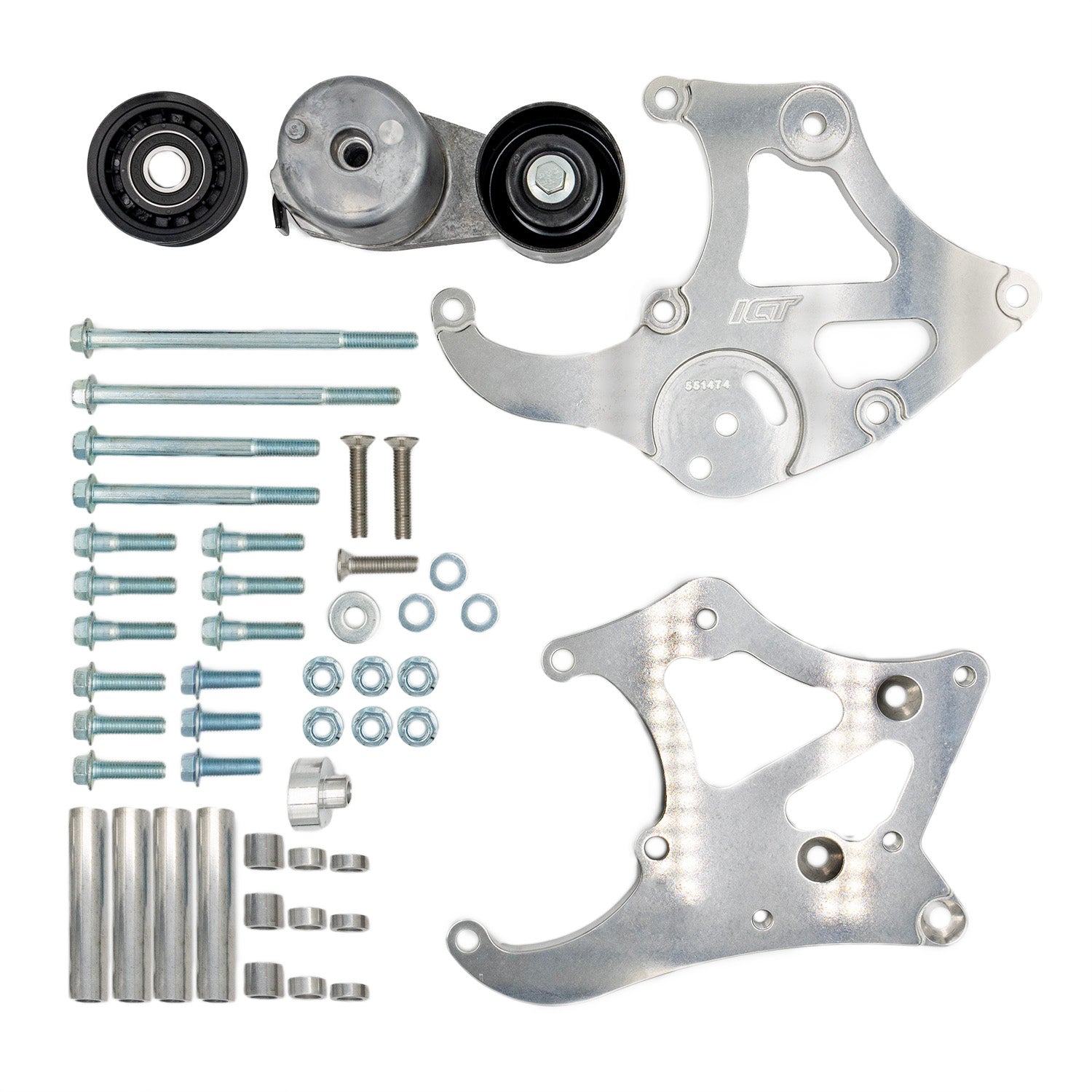 LS Truck - Sanden 508 A/C Air Conditioner Compressor Bracket Kit LS1 LS3 LSX AC - ICT Billet 551474 - 3