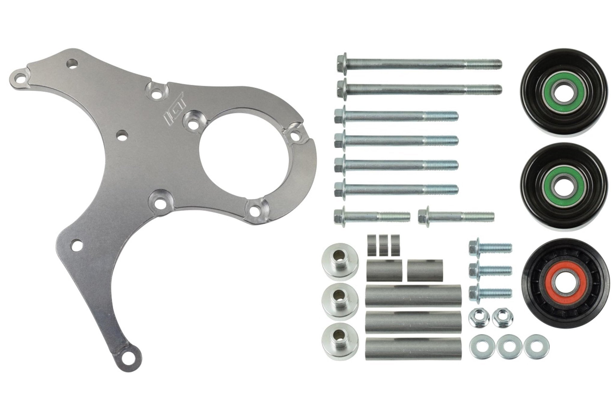 LS1 Camaro OEM Fox Body Power Steering Alternator Bracket Kit Mustang LS Swap - ICT Billet 551791 - 2