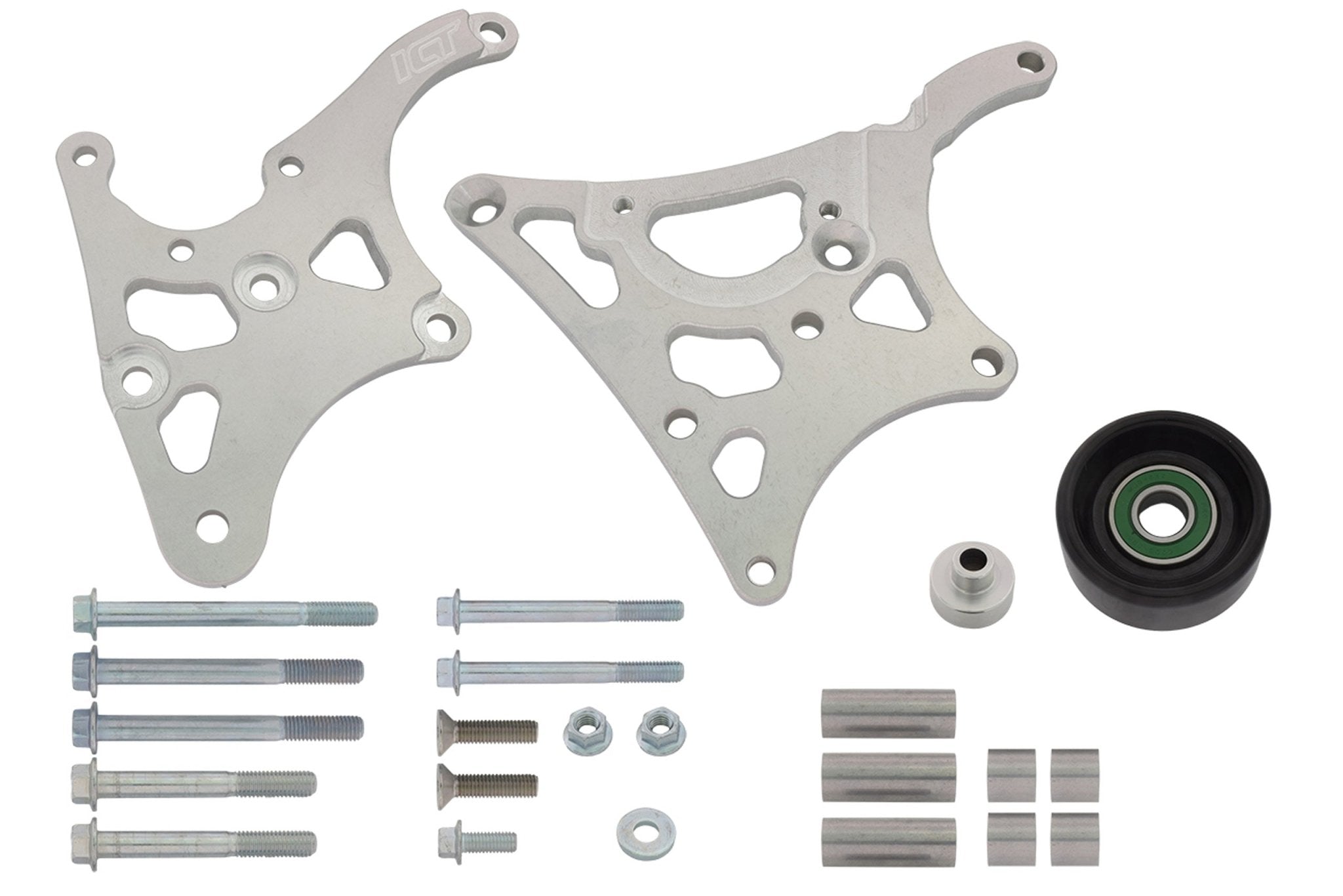 LS1 High Mount - Camaro Type 2 - Power Steering & Alternator Bracket Kit - ICT Billet 551577 - 2