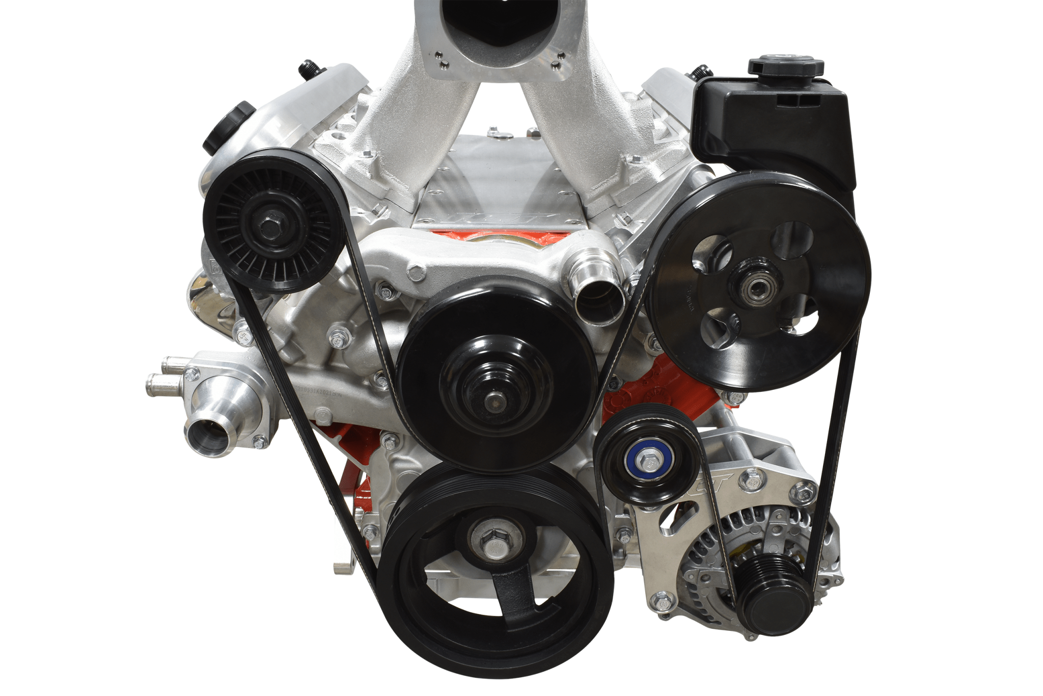 LS3 Camaro - Factory Location Billet Low Mount Alternator Bracket Kit w/ Pulley - ICT Billet 551971 - LS3 - 3