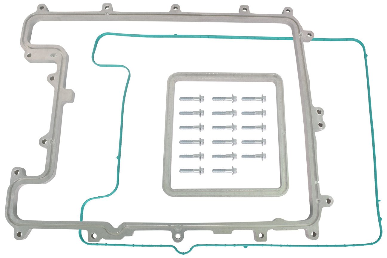 LSA Supercharger Lid Spacer CTS - V Camaro ZL1 1/2" .500 Hat Riser Plate - ICT Billet 551119 - 5