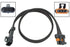 O2 Sensor Wire Harness Extension 24" LS Oxygen Sensor Flat 4 - Wire Connector Plug - ICT Billet WE0XY30 - 24