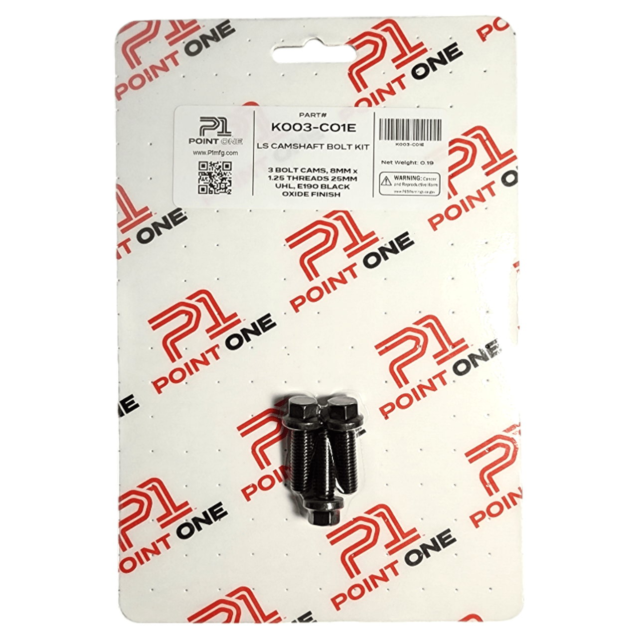 Point One LS Cam Bolt Kit - ICT Billet PT1 - C01E