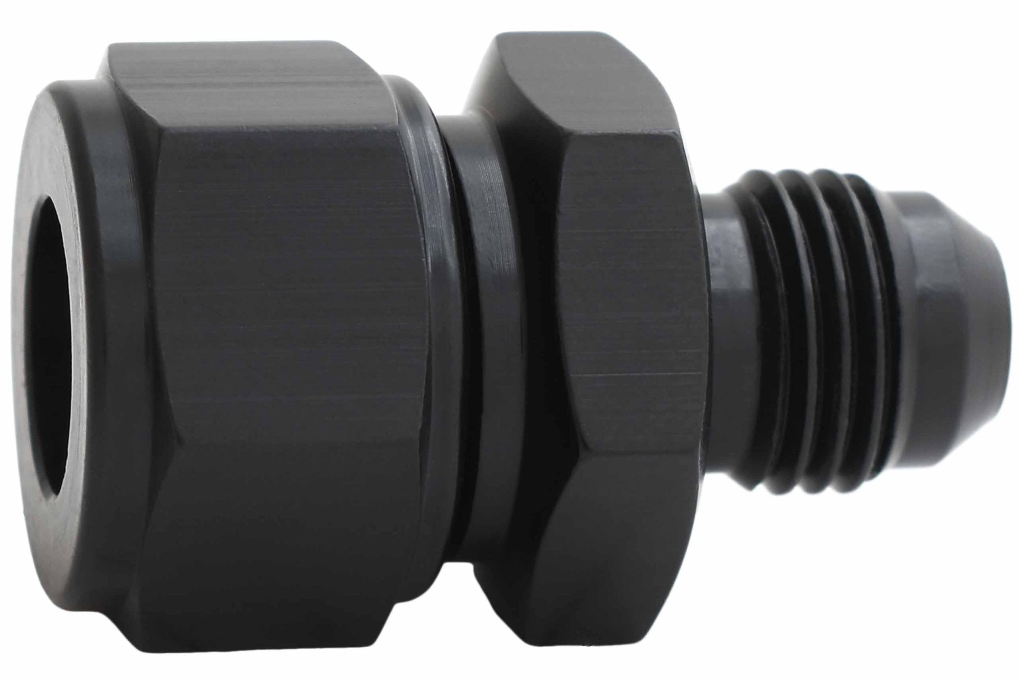 Power Steering 3/8 (.375) Hose Barb Outlet to - 6AN Adapter Fitting - ICT Billet F06AN375CP