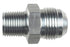 Straight - 12AN Flare Male to 1/2"NPT Pipe Adapter Fitting 12 AN Bare Aluminum - ICT Billet AN816 - 12 - 08A