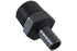 Straight 3/4" NPT Pipe to 1/2" .500" Hose Barb Fitting Black Billet Aluminum - ICT Billet F750NP500BA