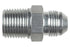 Straight - 8AN Flare Male to 1/2"NPT Pipe Adapter Fitting 8 AN Bare Aluminum - ICT Billet AN816 - 08 - 08A