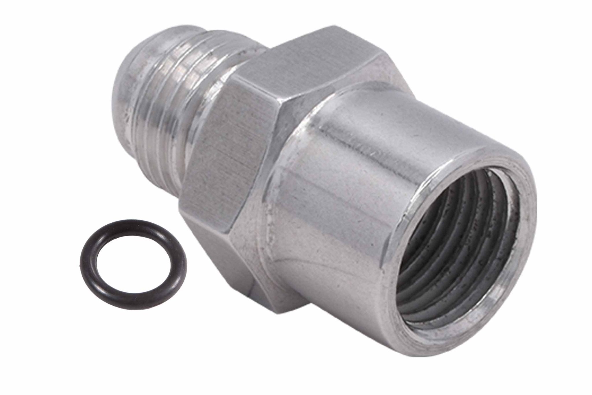 TBI / Vortec 87 - 98 Truck 6AN Return Fuel Line Adapter Fitting Female M14 - 1.5 - ICT Billet F06ANFM1415