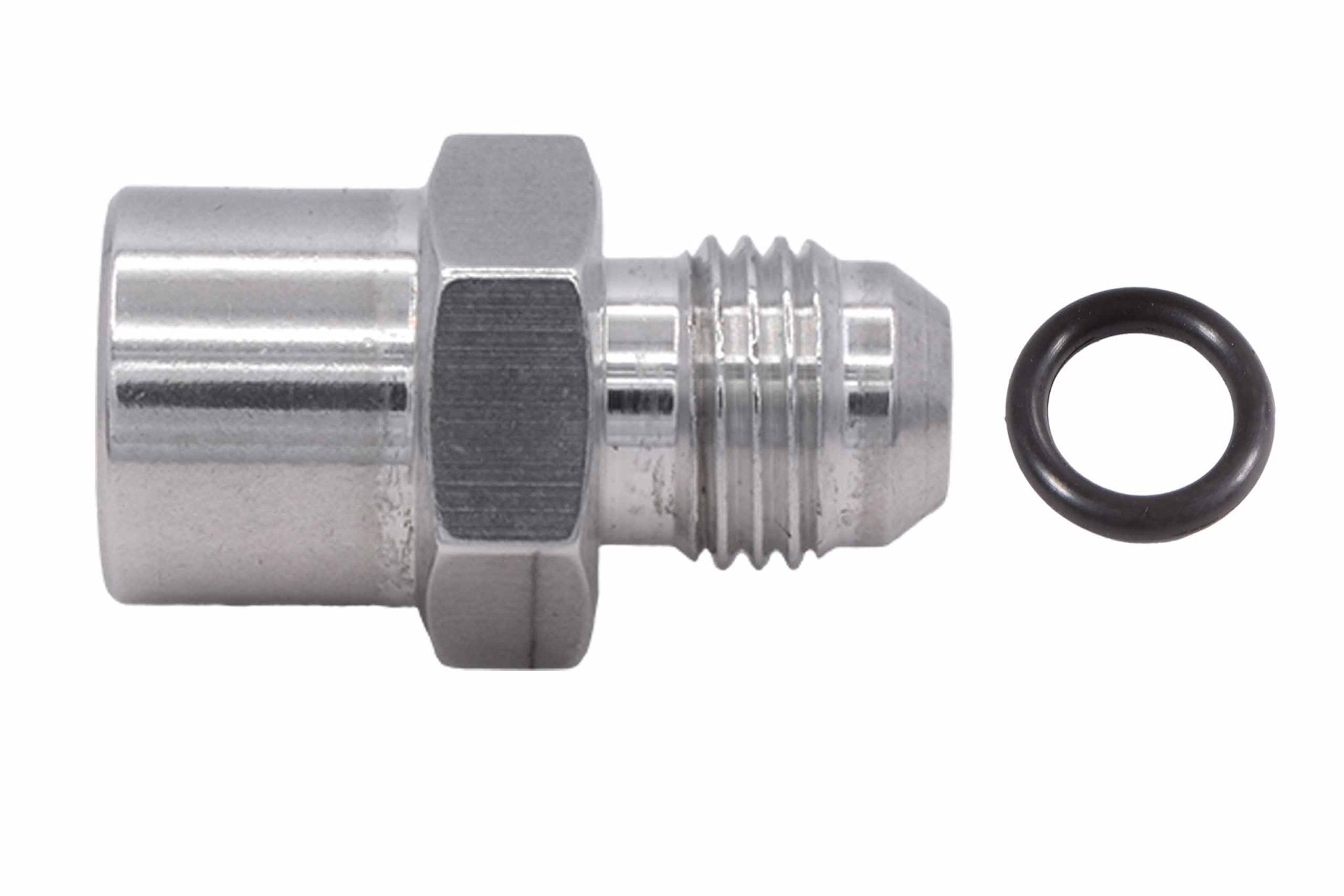 TBI / Vortec 87 - 98 Truck 6AN Return Fuel Line Adapter Fitting Female M14 - 1.5 - ICT Billet F06ANFM1415