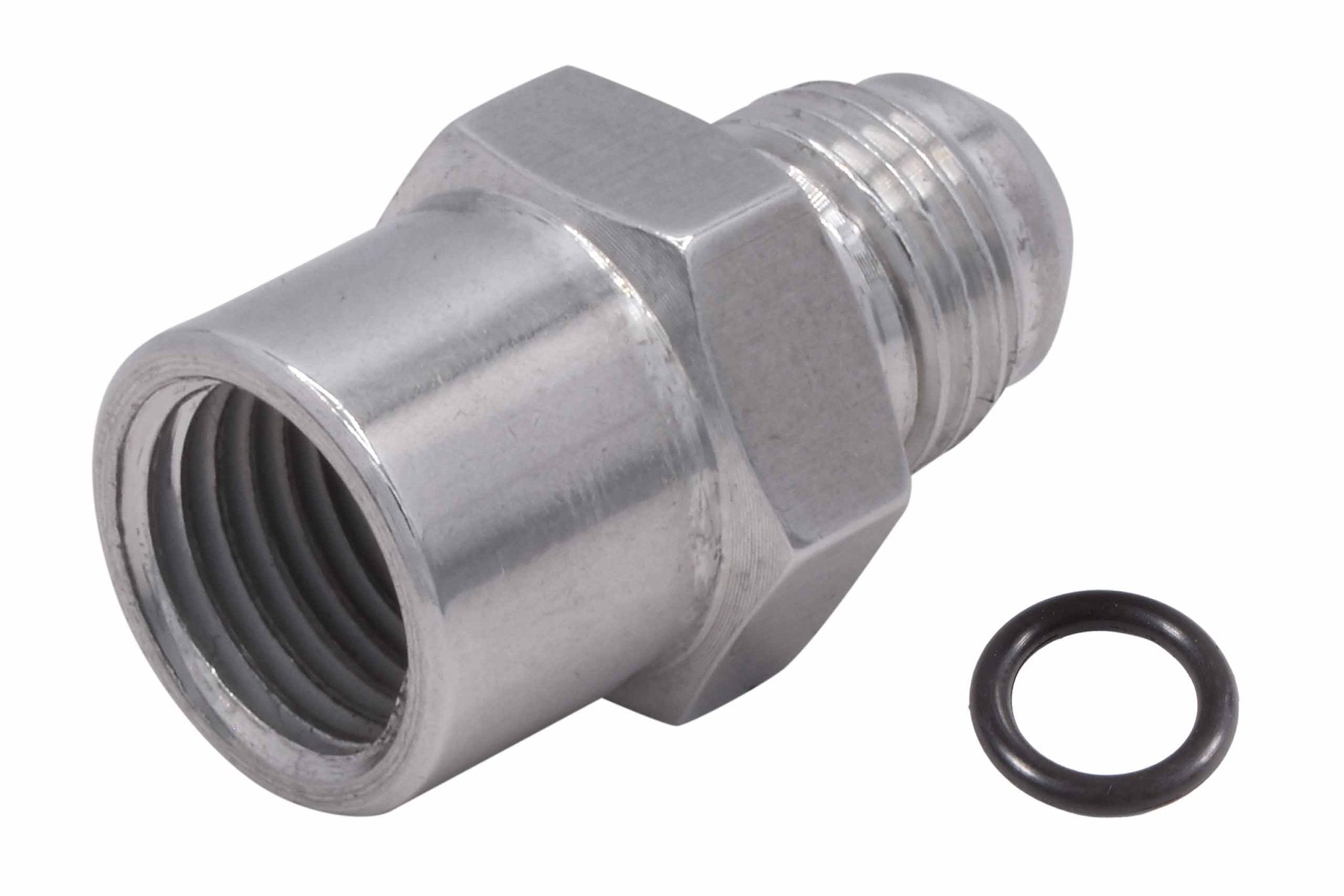 TBI / Vortec 87 - 98 Truck 6AN Return Fuel Line Adapter Fitting Female M14 - 1.5 - ICT Billet F06ANFM1415